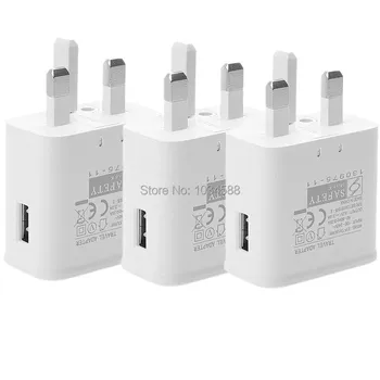 

For Samsung Note 3 S4 S5 S6 Wall charger Uk 3pin 5V 2A Power Adapter For S7 s8 S10 note 10 htc android phone