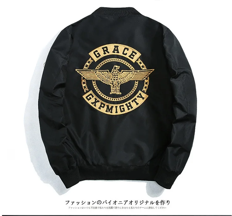 Новая европейская американская Японская уличная Harajuku Женская куртка-бомбер вышитые мужские куртки Утепленные Пальто Плюс Размер