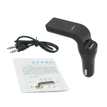 

Car Kit FM Transmitter Handsfree Call Wireless Radio Adapter USB Charger MP3 Player Support TF Card