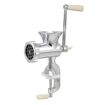 

Retro Hand Operated Manual Kitchen Clamp Grinder Meat Mincer Maker Beef Sausage