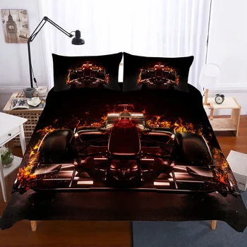 

BEST.WENSD Luxury high-end brown 2/3pcs comforter bedding set boys Double bedding covers quee king size housse de couette winter