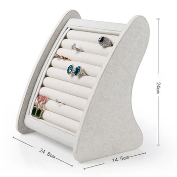 

Wooden Ring Earring Jewelry Holder Storage Display Organizers Stand Racks