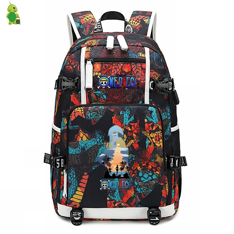 Mochila Аниме One Piece Luffy рюкзаки школьные сумки для девочек подростков женский рюкзак