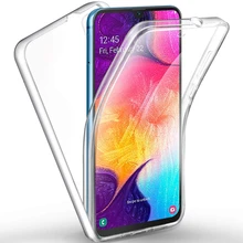 Для samsung Galaxy A50 A40 A30 A10 M20 M10 чехол 360 градусов полный чехол силиконовый роскошный мягкий чехол из ТПУ