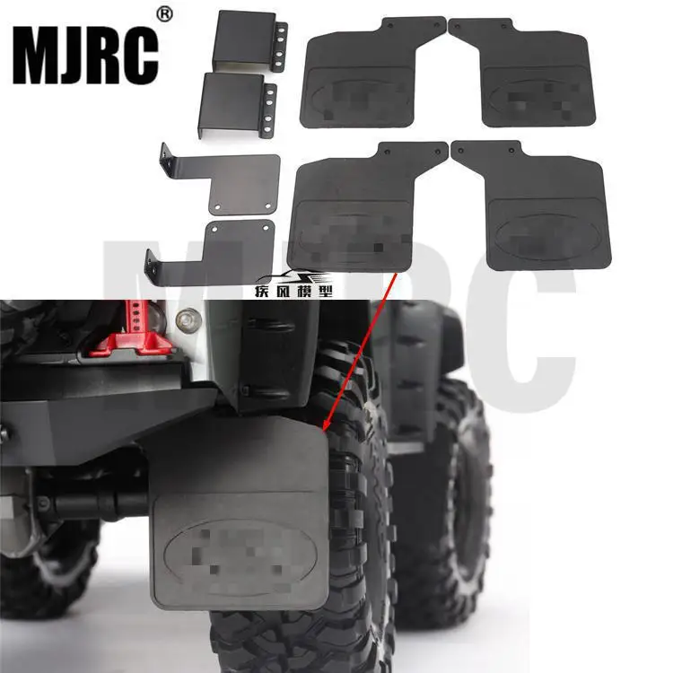 

High Quality RC Car Front & Rear Mud Flaps for 1/10 RC Crawler Traxxas Trx-4 Defender New RC Car Rubber Fender for TRX4 1:10