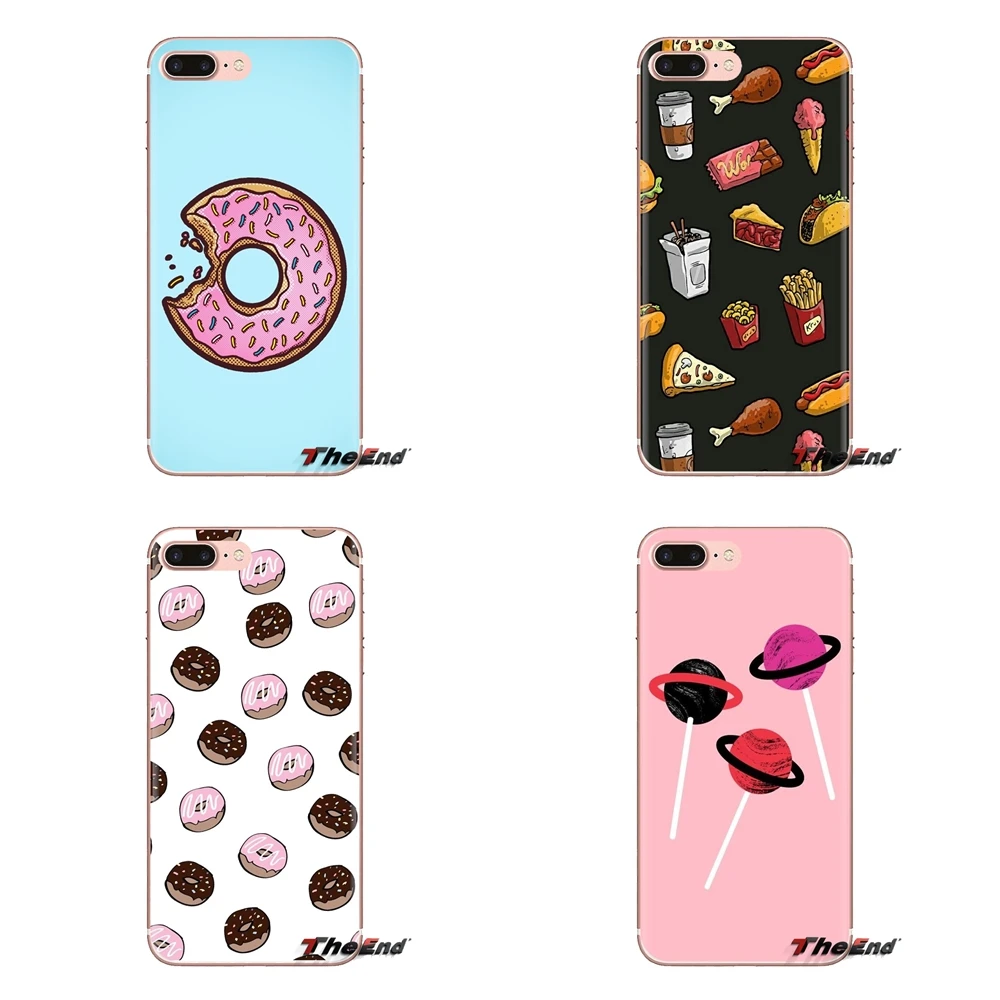 Transparent Soft Cases Covers Food For Huawei G7 G8 P7 P8 P9 P10 P20 P30 Lite Mini Pro P Smart Plus 2017 2018 2019 |