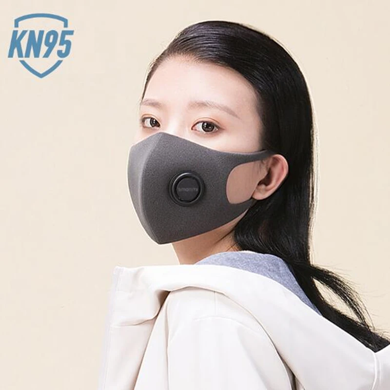 Xiaomi Anti-haze Mask Adjustable Ear Hanging 3D Design Breathable Anti-Dust &amp Allergy Dust with Ventilating Valve | Электроника