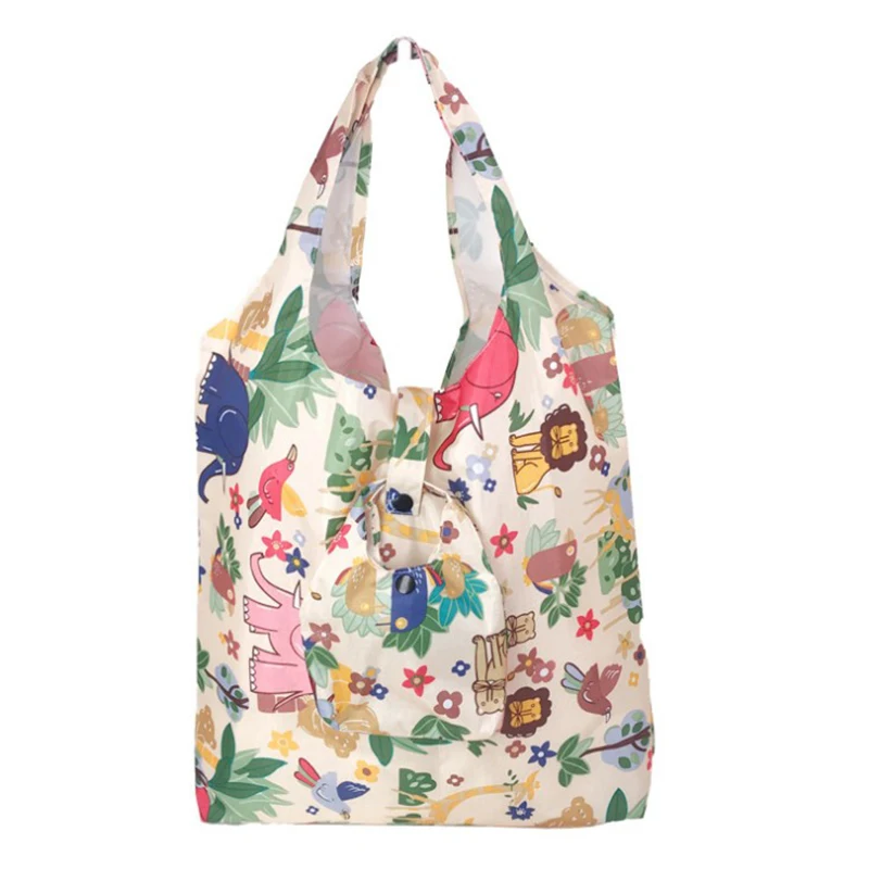 Модный цветочный узор складная многоразовая сумка для Покупок Сумка-тоут Оксфорд большая Экологичная сумка-шоппер сумка Женская дорожная вместительная сумка для покупок сумки