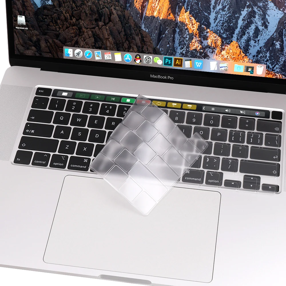 Redlai US прозрачный ТПУ чехол для клавиатуры пленка протектор кожи для новейшего MacBook Pro 16 A2141 сенсорная панель