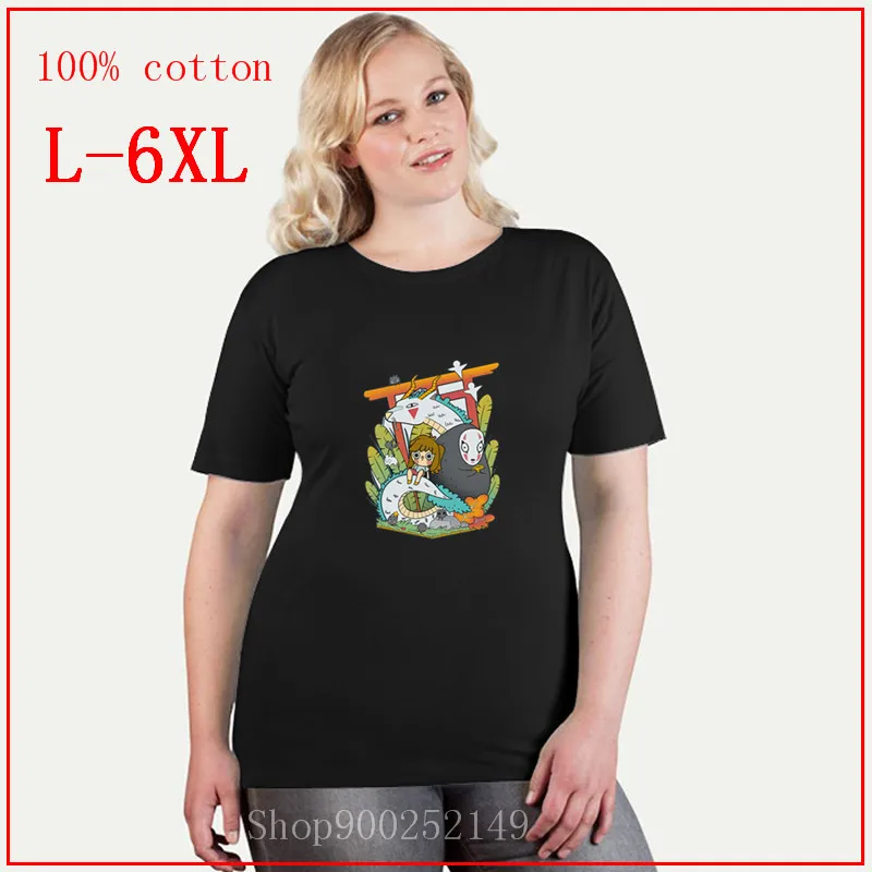 Футболки со спиральным защитным лицом без лица размера плюс 4XL 5XL 6XL harajuku футболки