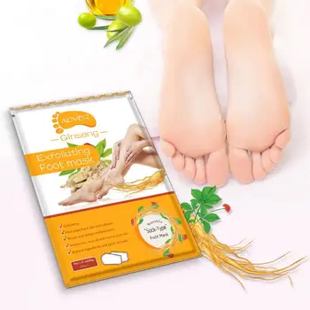

1Pair Coconut Moisturizing Foot Mask Exfoliation Removal Dead Skin Mask Foot Detox For Foot Care Ginseng Foot Film DropshipTSLM1