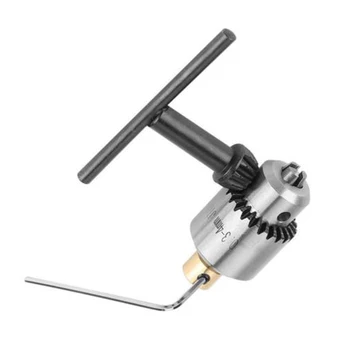 

Micro 0.3-4mm JTO Taper Mounted Lathe Electric Drill Chuck + Wrench + Chuck Key