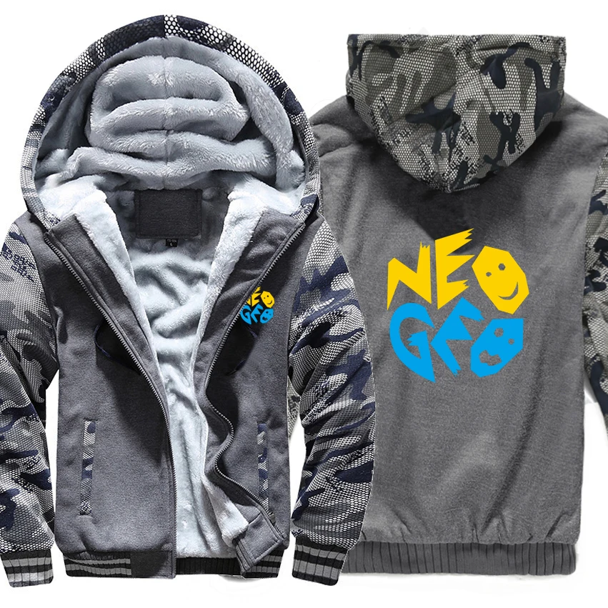Neo Geo MVS толстовки зимняя камуфляжная куртка с рукавами мужские флисовые Neo Geo MVS толстовки