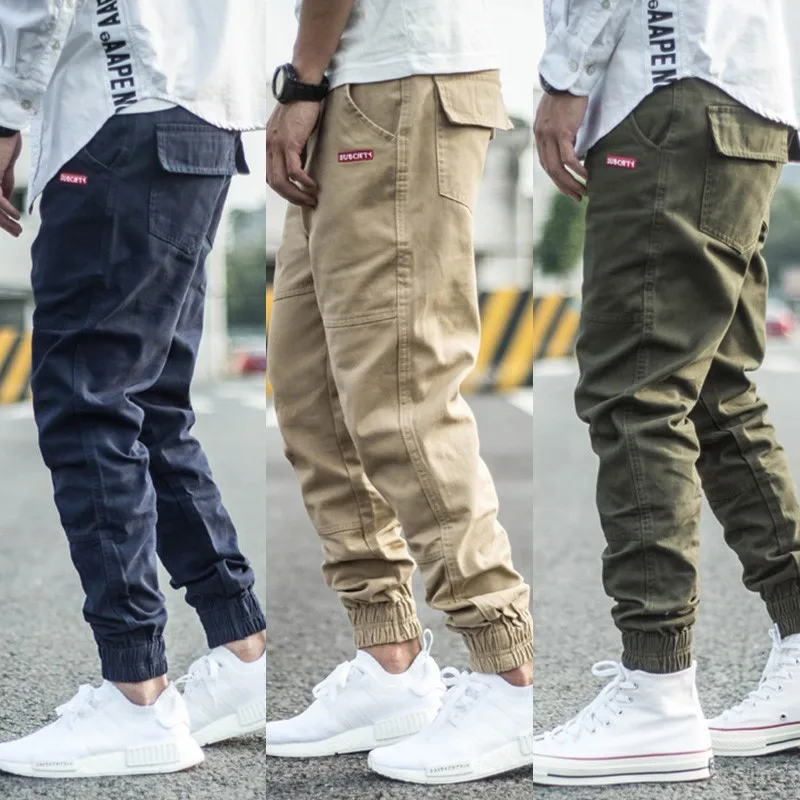 Fashion Streetwear Men Joggers Pants Spliced Designer Slack Bottom Casual Cargo Pants Men Harem Trousers Hip Hop Pants Hombre Fashion Streetwear Men Joggers Pants Spliced Designer Slack Bottom Casual Cargo Pants Men Harem Trousers Hip Hop Pants Hombre