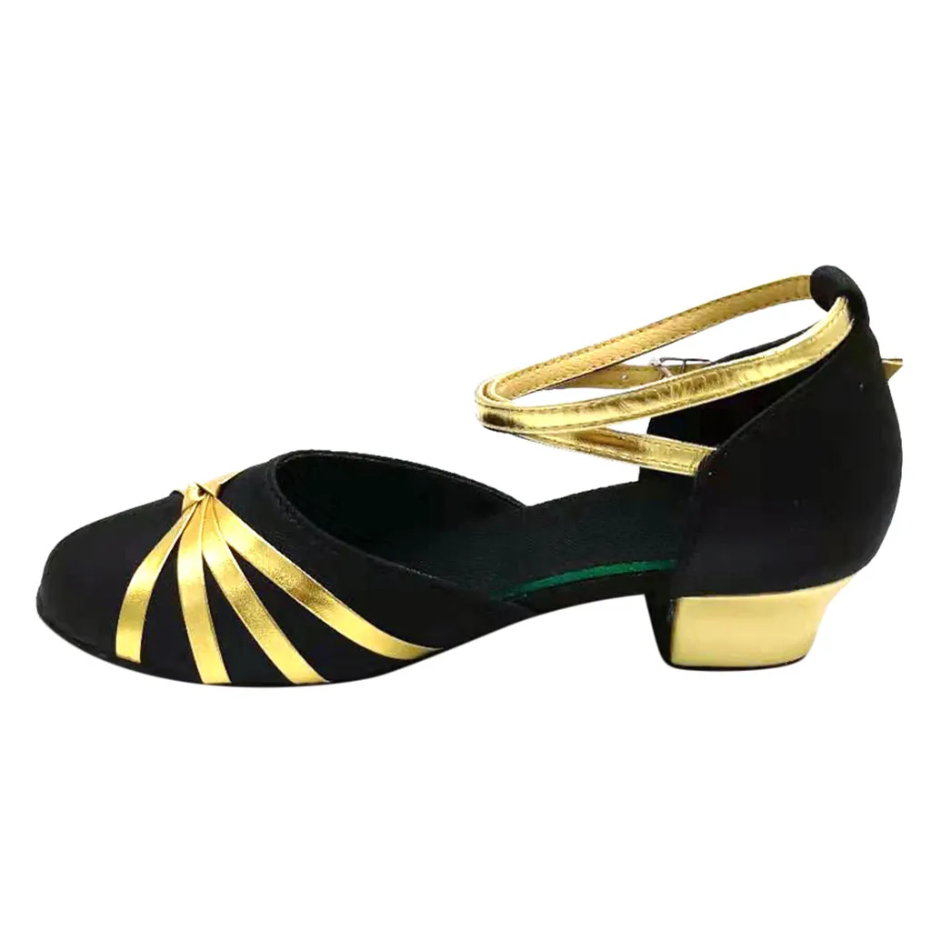New children Ballroom dance shoes Kids child girl's latin modern Sneakers dance shoes soft Girls Shoes Salsa tango dance Shoes - Цвет: BK