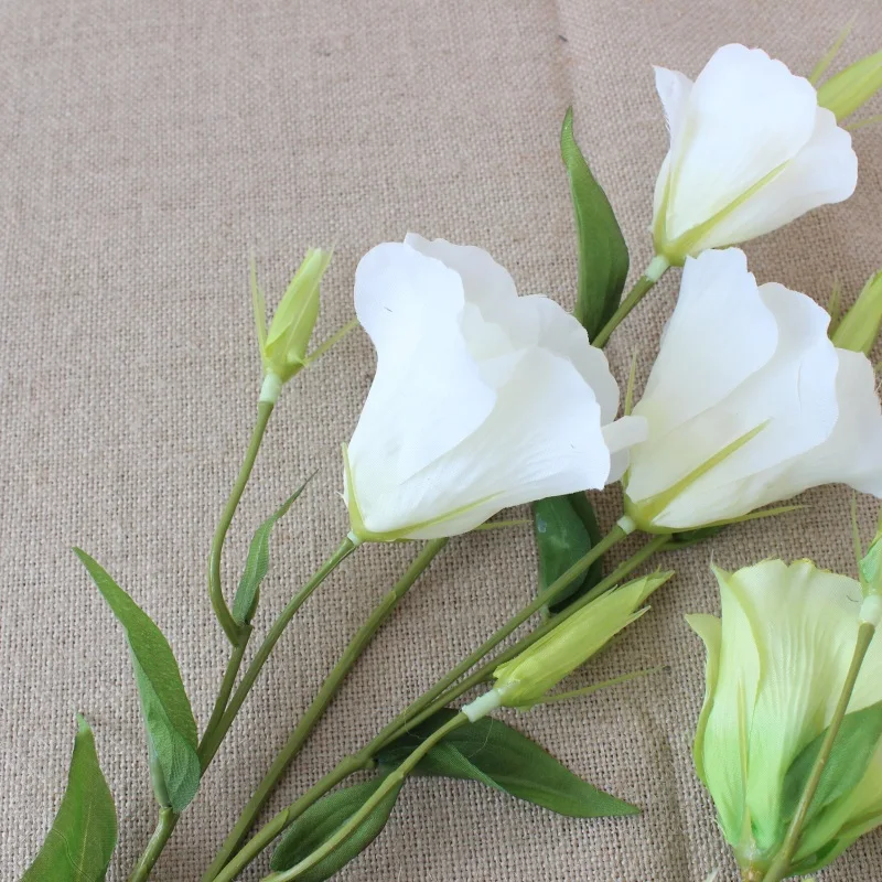 Graceful Vivid Spring Lisianthus Artificial Silk Flowers simulation good quality wholesale wedding decoration promotion sale | Дом и сад