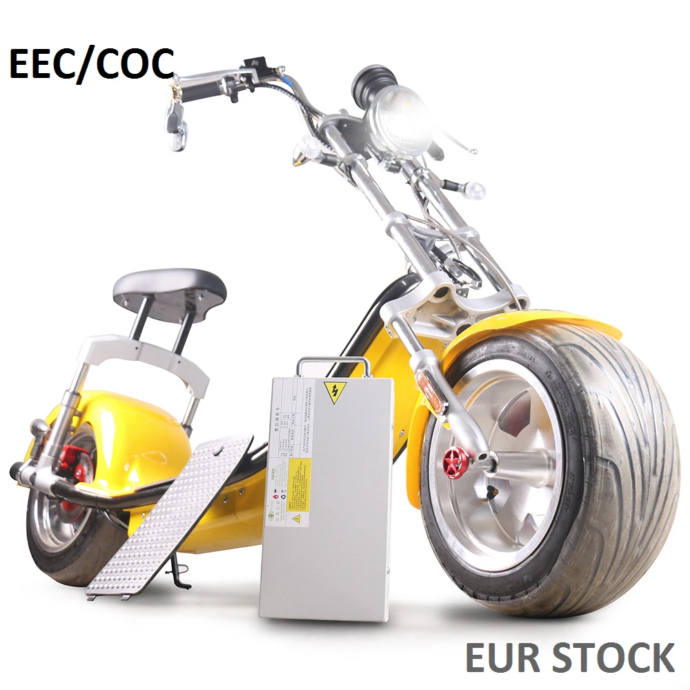 Citycoco Electric Scooters Adults SC14 COC City Coco Scooter With Extensible Battery 1000W/1200W/2000W Available In Europe EEC