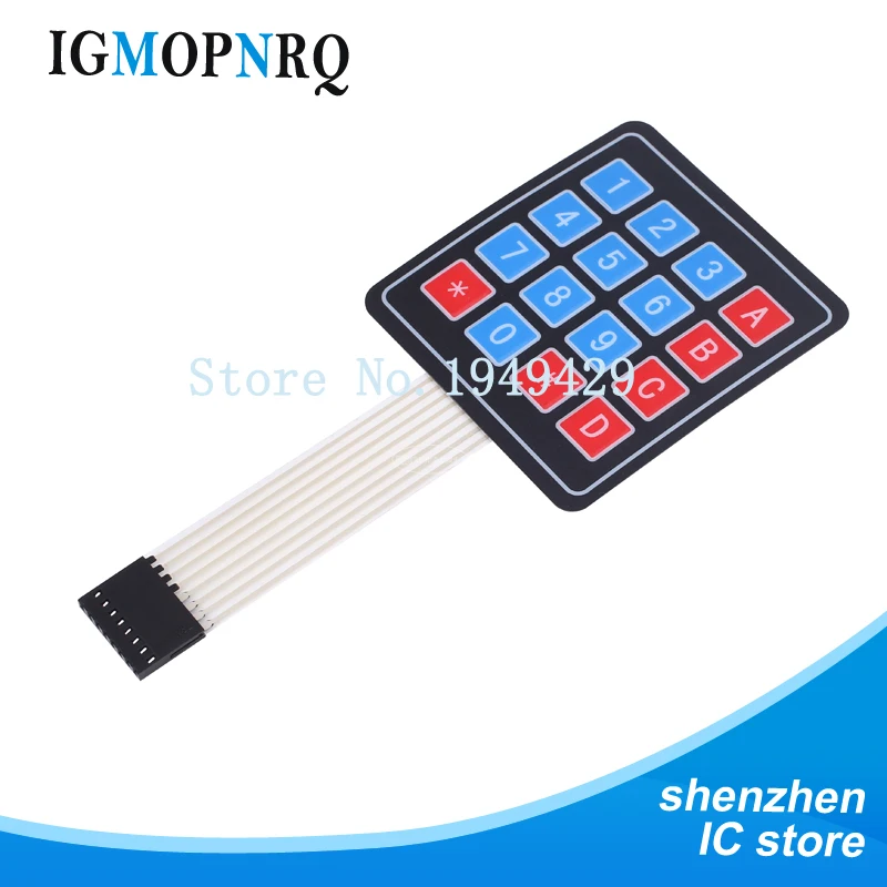 10 pe as 4 4 matriz de teclado chave switch matriz matriz membrana