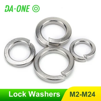 

2-100pcs 304 Stainless Steel Spring Split Lock Washer Elastic Gasket M2 M2.5 M3 M4 M5 M6 M8 M10 M12 M16 M20 M24 Locking Washers