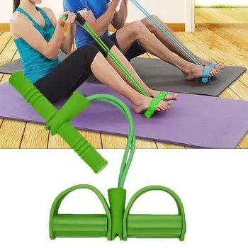 

Fitness Pedal Exerciser Sit-up Exercise Band Elastic Pull Rope Equipment Tummy Bodybuilding Multi-function Tension Rope Puller f