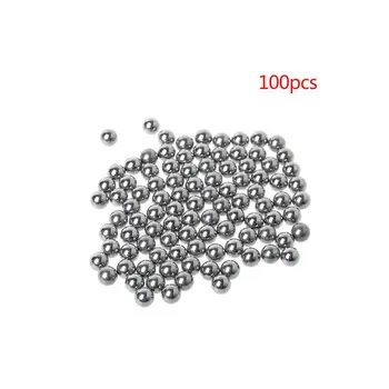 

1 Bag Slingshot Steel Bead 4mm Beads Professional Catapult Outdoor Hunting Shooting Powerful 100pcs Supplies 77HC