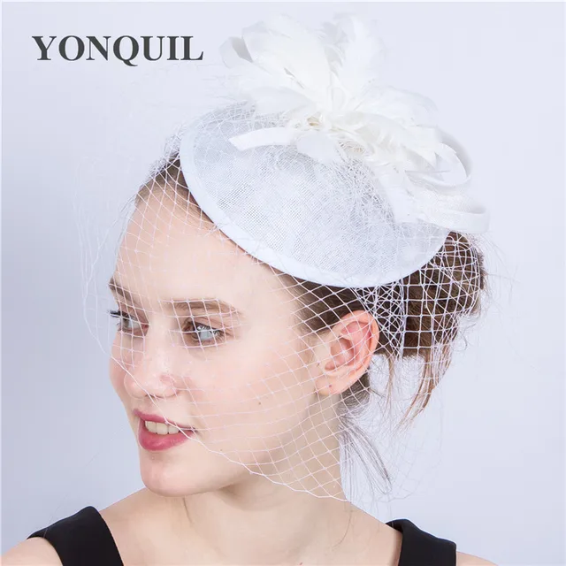 Women Fancy Wedding Mesh Hats 