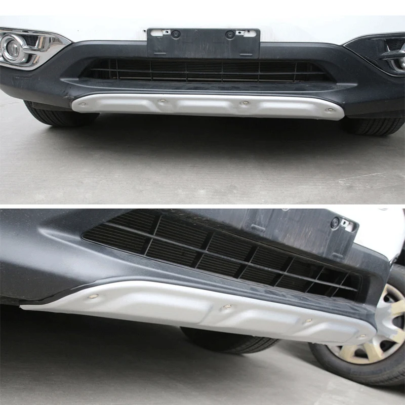 

Aluminium Alloy Front + Rear Bumper Protector Skid Plate Guard For Honda CRV 2012 2013 2014 Touring Sport 2pcs