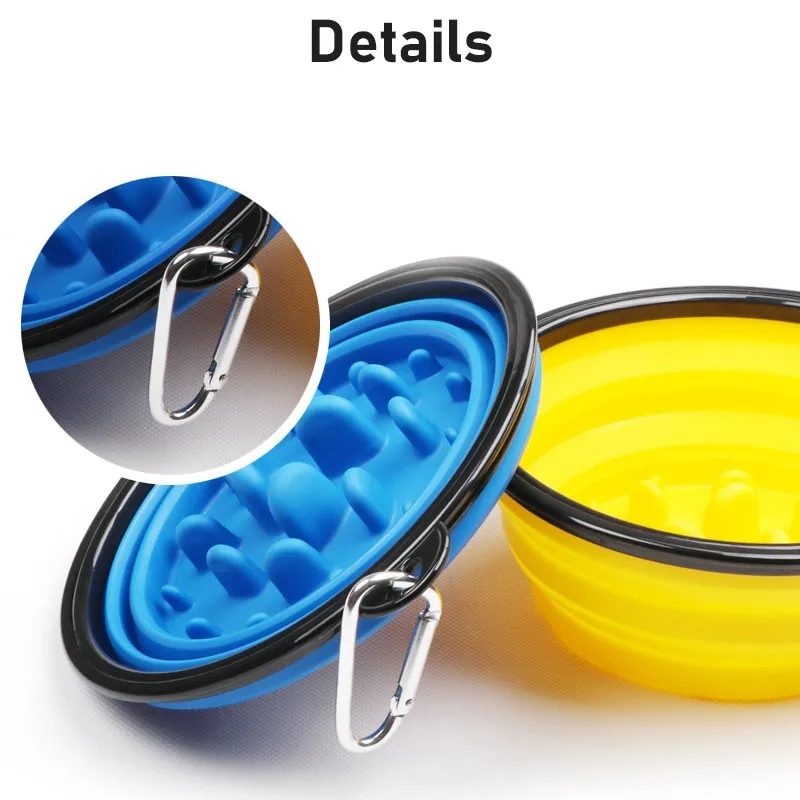Dog Bowl 350ml Collapsible Folding Silicone Outdoor Travel Portable Puppy Food Container Feeder Dish Avoid Choking pet food container pet drinking bowl pet food bowl pet bowl dog bowl pet feeder bowls pet feeder
