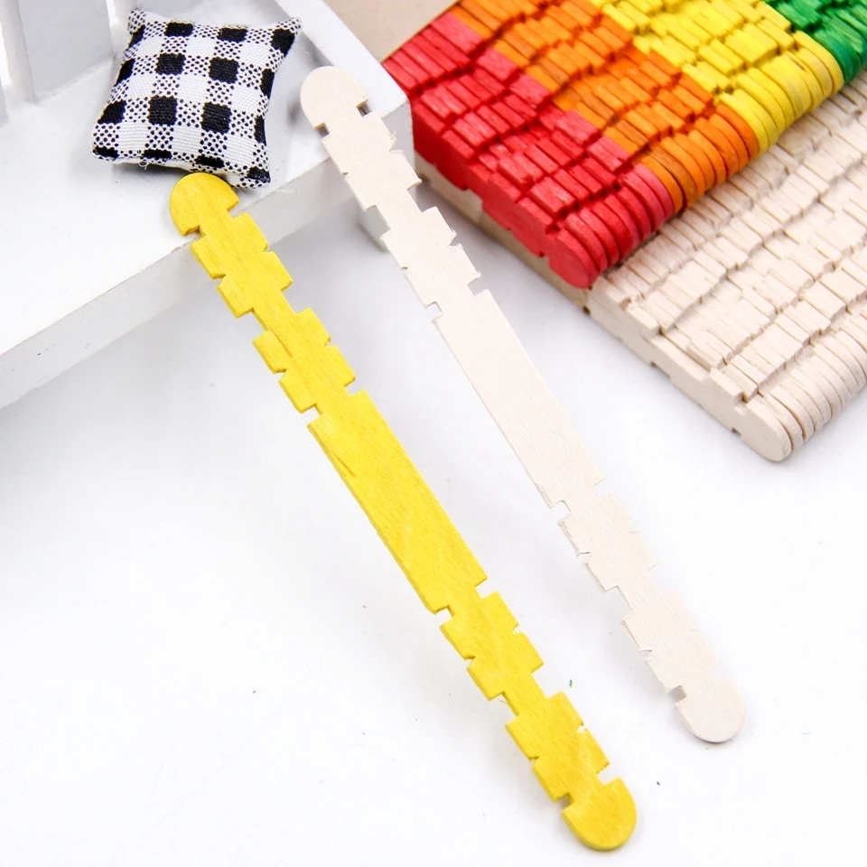 Palitos y Palillos MADERA manualidades DIY sostenible comprar sin plástico mix multicolores ejemplo varios modelos