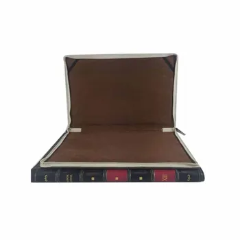 

Protective Leather Computer Case Retro Book Style Computer Cover for MacBook Air/pro13