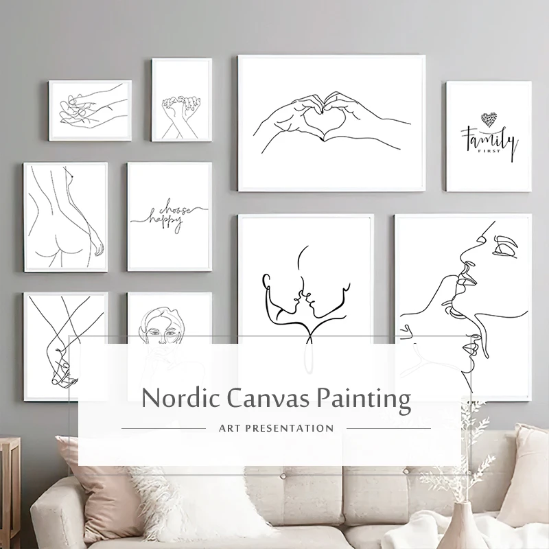 Tableau - Toile,Toile d'art nordique moderne,décoration de maison,image Tableau - Toile,Toile d'art nordique moderne,décoration de maison,image