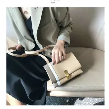 

2020 Spring New Retro Style Leather Handbags Solid Color Small Square Bag Luxury Handbags Women Bags Designer