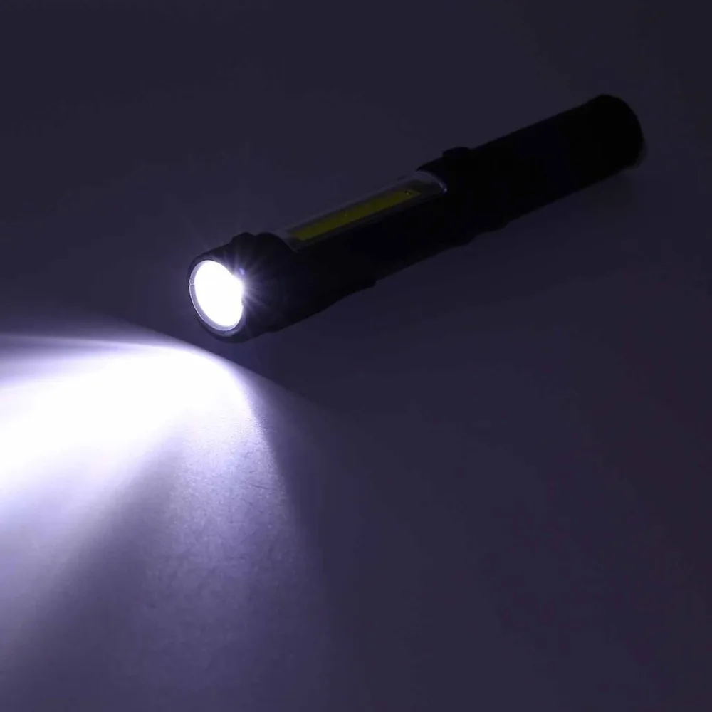 Мини портативный светодиодный светильник-вспышка, рабочий светильник, мощный фонарь-ручка, уличный светильник, водонепроницаемая пластиковая лампа