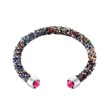 17 стильных модных браслетов-манжет, один круглый открытый браслет pulseira для женщин и девушек, лучший друг, подарок, свадебные ювелирные изделия