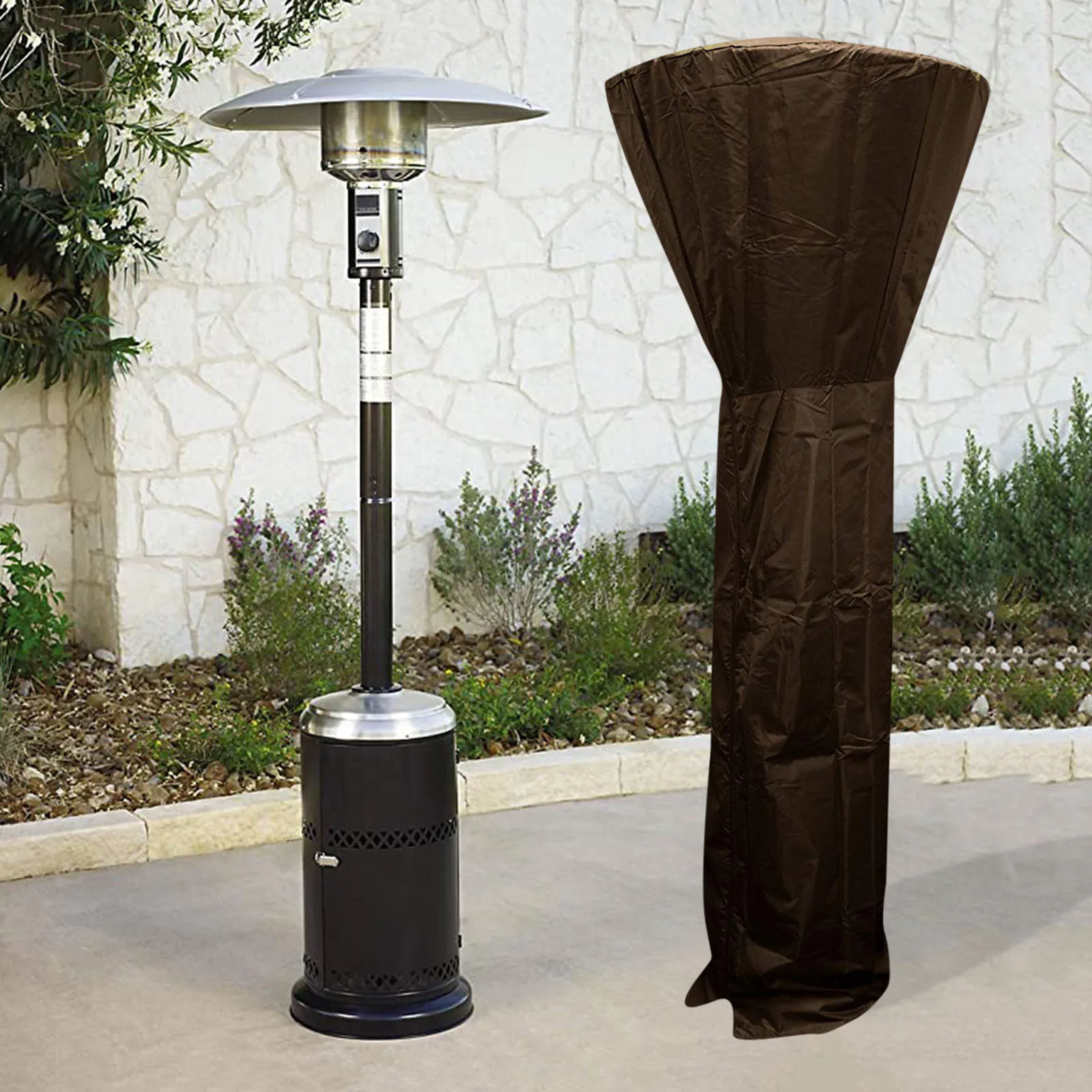 FullLengthPatioStandupOxfordClothDustCoverOutdoorRoundHeater