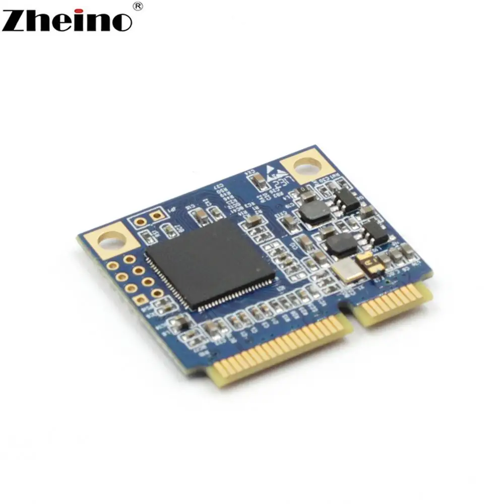 Zheino половина mSATA 16 Гб SSD mini pcie половина размера mSATA3 32 Гб 128 ГБ внутренний модуль твердотельный накопитель для ноутбука планшета Мини ПК