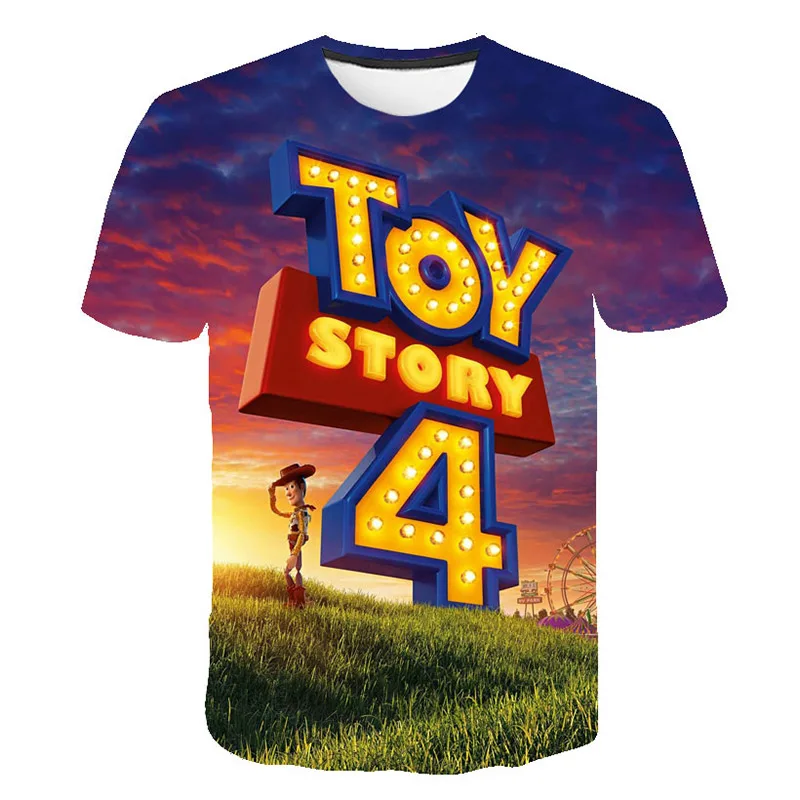 Новинка года, Детская футболка в стиле Харадзюку, игрушка из фильма «История 4» с 3D принтом модная детская забавная одежда с короткими рукавами для мальчиков и девочек