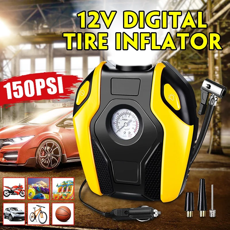 New12V 150PSI воздушный компрессор насос автомобильный Грузовик велосипед шин насос портативный