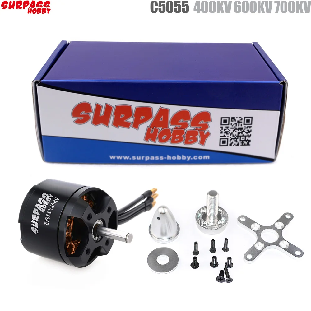 Бесщеточный двигатель SURPASS HOBBY C5055 400KV 600KV 700KV для радиоуправляемого