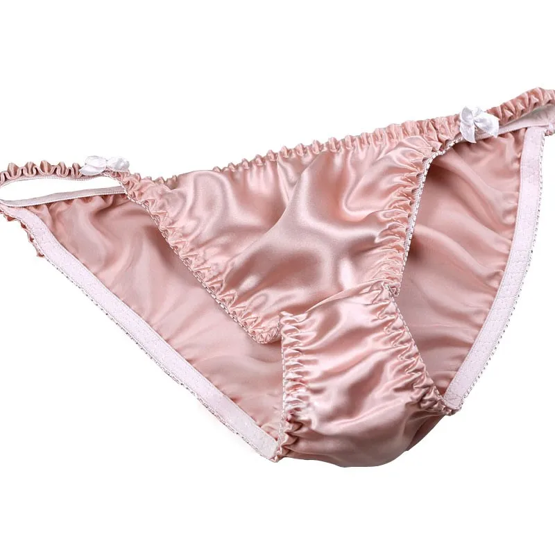 Bragas 100% De Seda Natural Para Mujer, Ropa Interior Sexy Para El Día A Día, M/L/XL/MS001 XXL, Lote De 5 Unidad - AliExprs