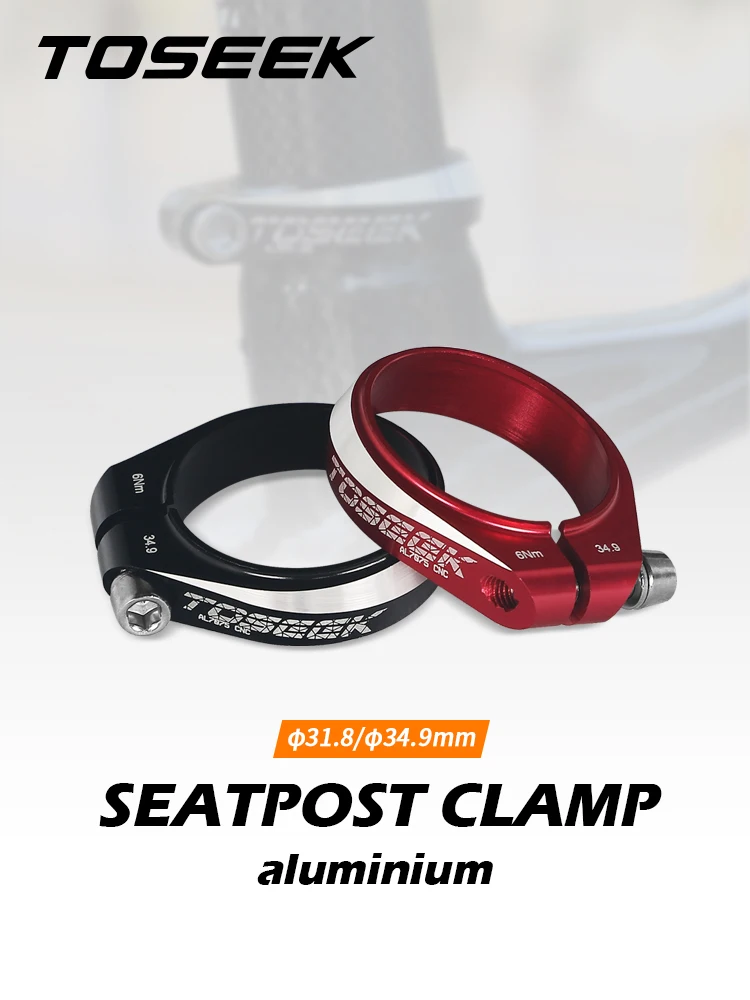 Bike Seatpost Clamp 31.8 34.9mm Aluminum Alloy for Mountain Bicycle