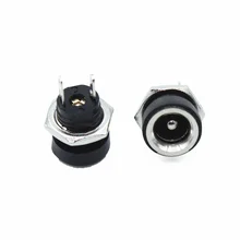 10 шт. 3A 12 В для источника питания постоянного тока гнездо гнездовой панельный разъем 5,5 мм 2,1 мм переходник 2 типа терминалов 5,5*2,1