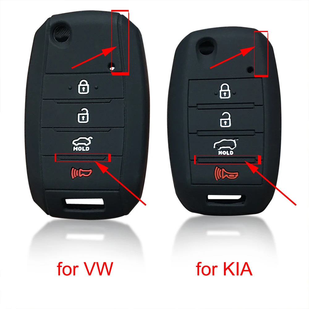 Чехол для ключей Kia Sorento Prime Sportage Rio Forte Ceed 2019 VW volkswagen Funda Llave Key Cover Remote Control|Футляр