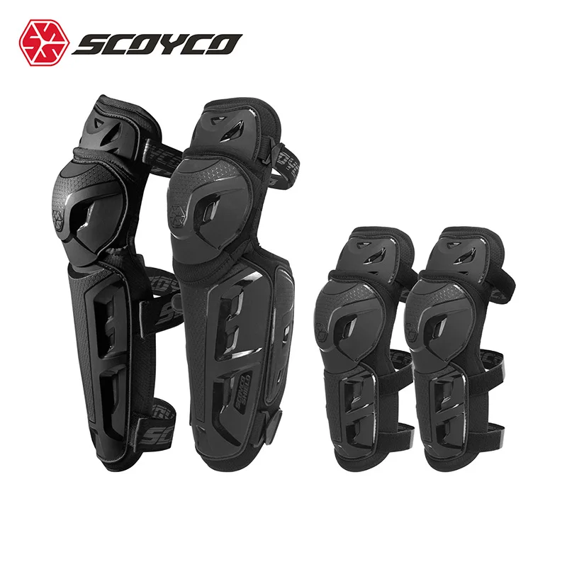 SCOYCO Motorcycle Knee Pads - Knee & Shin Guards For Dirt Bike Motocross & Mountain Biking