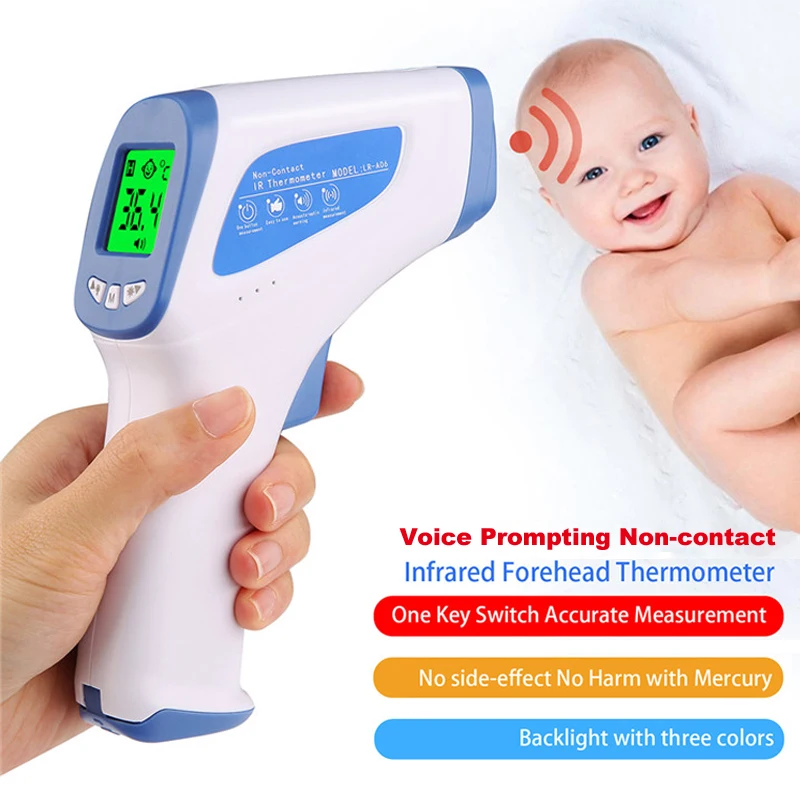 

Infrared Forehead Thermometer Gun Human Baby Body Temperature Thermometer Non-contact LCD Digital Termometro Measure Tools