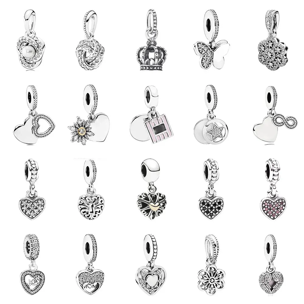 

PDB DZ 19 100% 925 sterling silver 1:1 sparkling snowflake silver pendant with Cz necklace pendant for antique jewelry for women