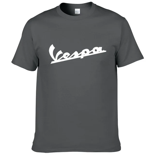 Vespa футболка для мужчин Досуг Divertida Camiseta Algodón de Verano манга Corta Cuello Redondo Camisetas Masculino - Цвет: 14