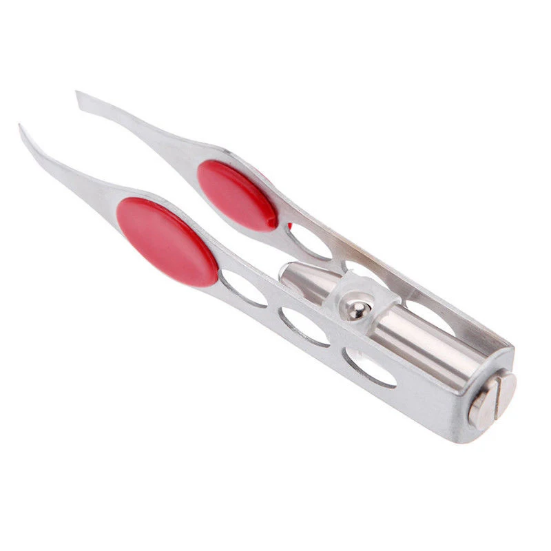 

Professional Led Light Stainless Steel Eyebrow Tweezer Hair Removal Makeup Tools