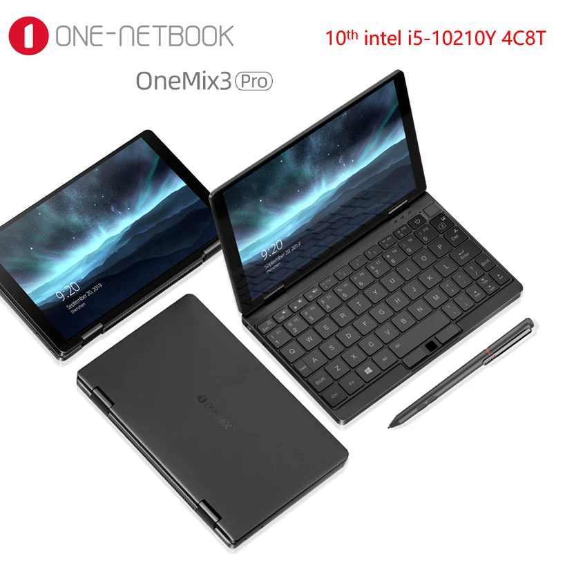 Нетбук One NetBook Mix 3 Pro 8 4 дюйма PocketPC Intel core i5 10210Y 16 ГБ ОЗУ 512 Гб SSD 2560*1600 FHD Win 10 Wi