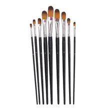 9 шт акварельные масляные краски набор кистей нейлоновые кисти для рисования